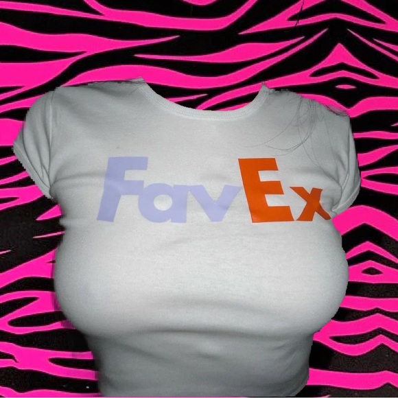 Fav Ex Y2K Crop Top Tee - Picture 3 of 3